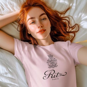 関税込【Ritz Paris】Women's t-shirt - white - Women's t-shirt - white - Ritz Paris x FRAME | Ritz Paris