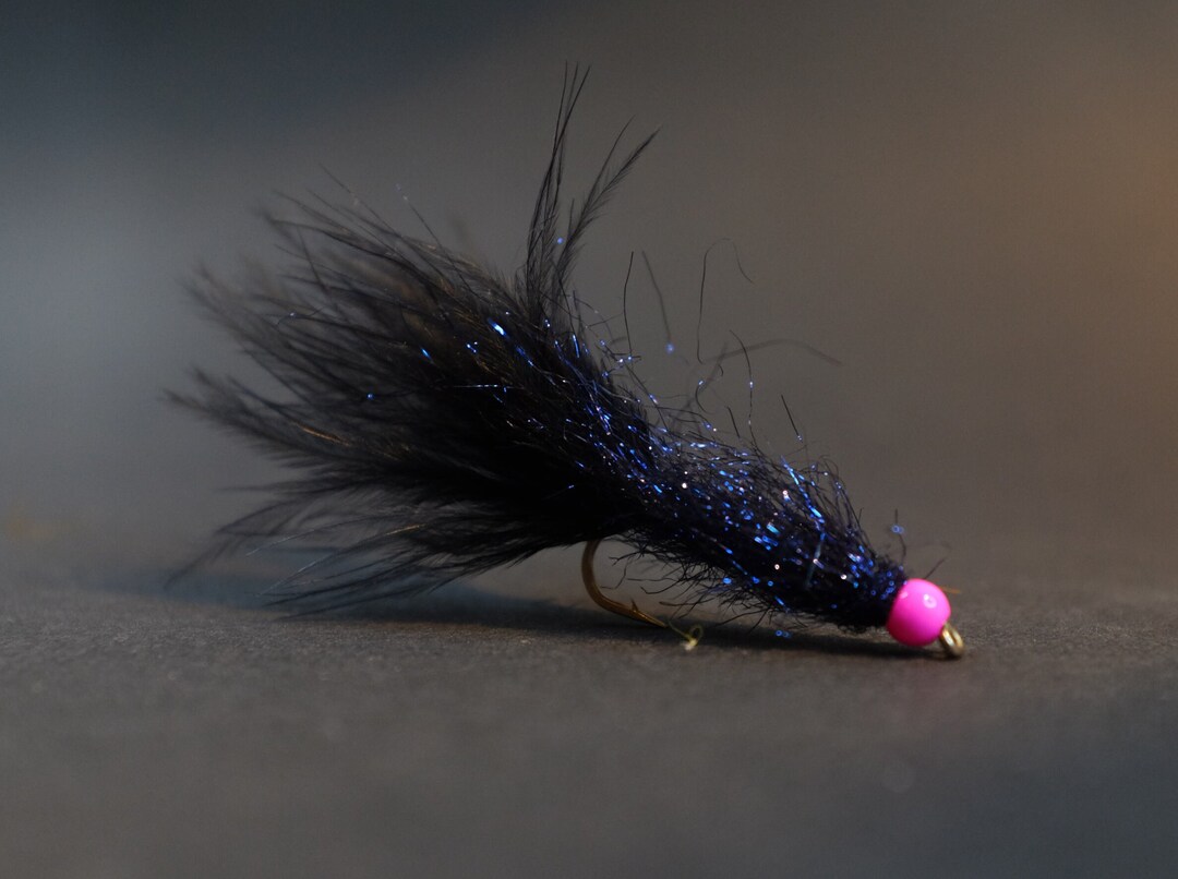Ice Leech Streamer Fly Fishing Streamer Fly Leech Imitation for Trout, Bass, Bluegill and Perch