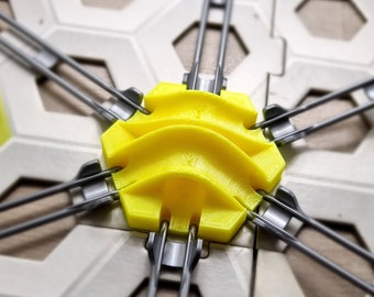 Brugtegel - Gravitrax®-compatibele 3D-geprinte uitbreiding voor knikkerbanen (2 grote gebogen bruggen + 1 rechte tunnel)