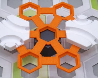 Lotus Bridge - Gravitrax®-compatibele 3D-geprinte extensie voor knikkerbaan