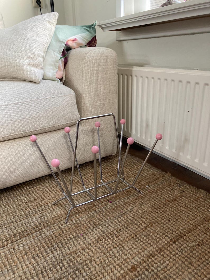 1960s Sputnik Magazine Rack Pink - Etsy