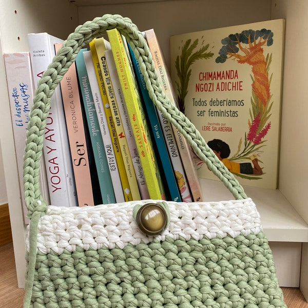 Bolso crochet trapillo