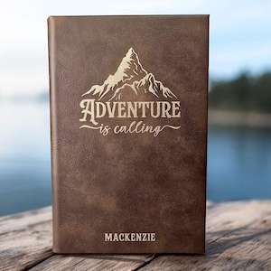 Adventure is Calling Personalized Journal, Adventure Journal, Travel Journal, Journal with Name, Customized Travel Journal, Traveler Gift