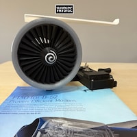 Unique Turbine Engine Desk Fan With Stepless Speed Control, Aviation ...