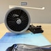Unique Turbine Engine Desk Fan With Stepless Speed Control, Aviation ...