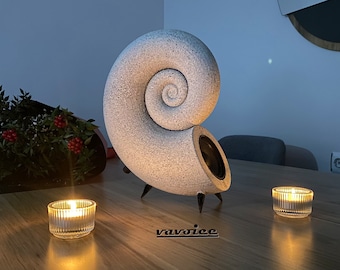 3" Spirula Speakers | Portable | Nautilus speaker With Rechargeable Battery