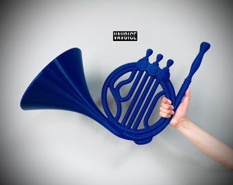 Trompa francesa azul de HIMYM / Regalo de boda romántico / Regalo de compromiso / Accesorio para pedida de mano