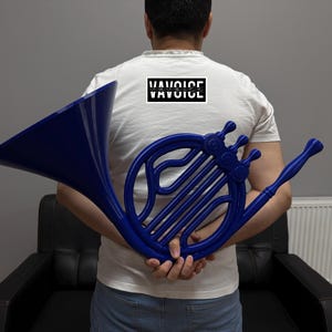 Blue French Horn Replica: HIMYM Ted Mosby Collectible Prop
