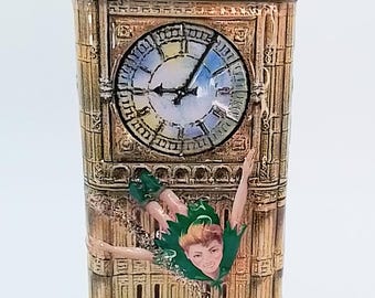 Vintage Peter Pan Tin Money Box/Bank, Big Ben, Made in England