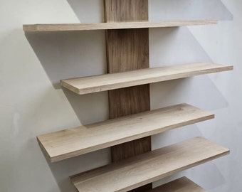 Oak wall shelf handmade