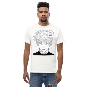 Gojo Satoru Assertive Tee - 'Nah, I'd Win' - Jujutsu Kaisen Fan Gear