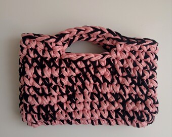 Bolso rosa/negro