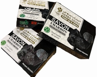 Savon au chou noir - Charbon actif - Savon noir - Savon - Savon de base - Fait main - Savon