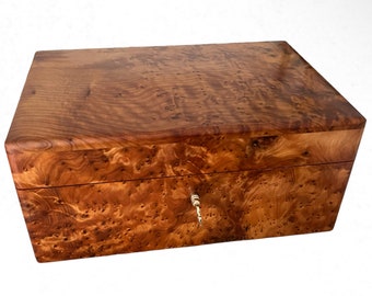 Cassetta - Scatola in legno di Thuya - Ara - Legno - Tavolo - Decorazione - Fatto a mano - Cassapanca