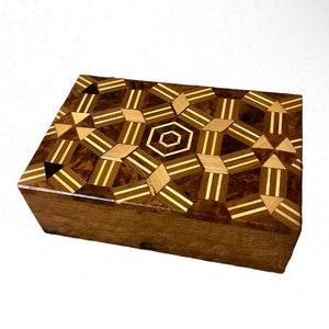 Cassetta Scatola in legno di Thuya Ara Legno Tavolo Decorazione Fatto a mano Cassapanca immagine 1