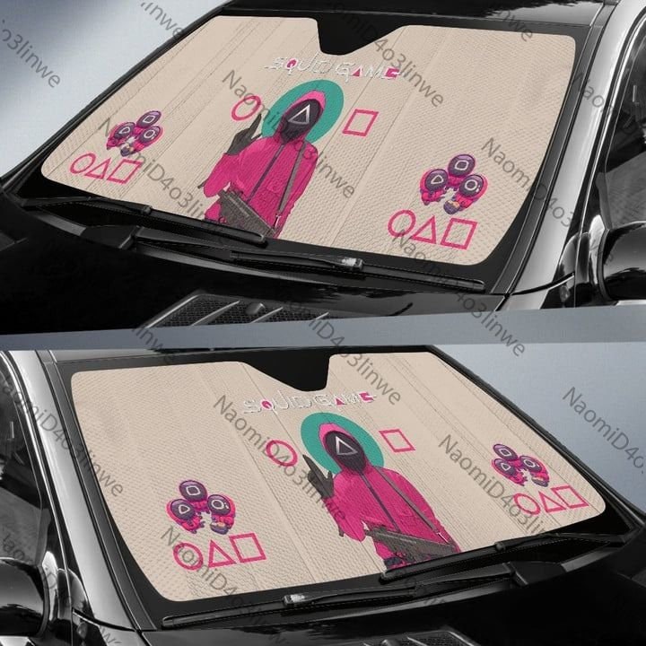 Squid Cosplay Movie Car Sunshade Squid Worker Sun Shade