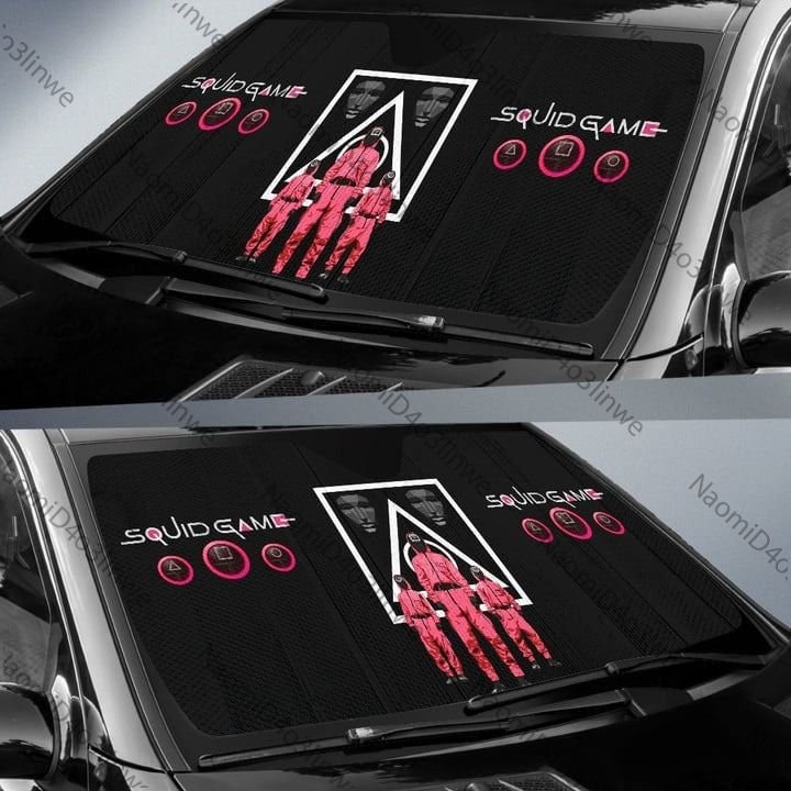 Squid Cosplay Movie Car Sunshade Squid Worker Sun Shade