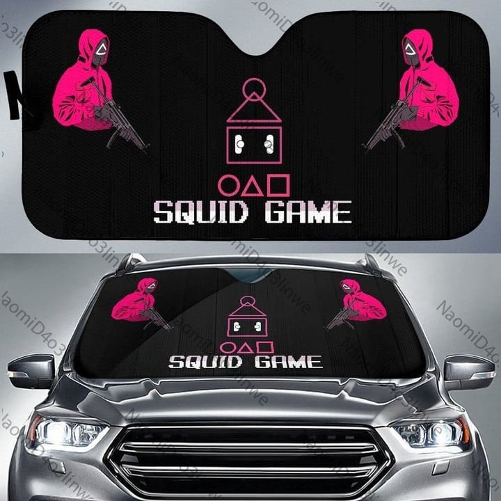 Squid Cosplay Movie Car Sunshade Squid Worker Sun Shade