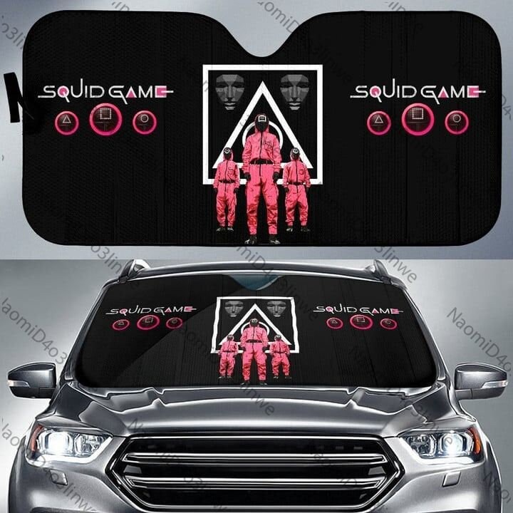 Squid Cosplay Movie Car Sunshade Squid Worker Sun Shade