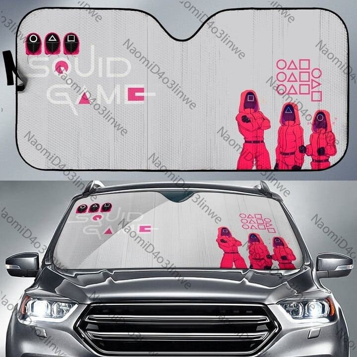 Squid Cosplay Movie Car Sunshade Round Triangle  Sun Shade