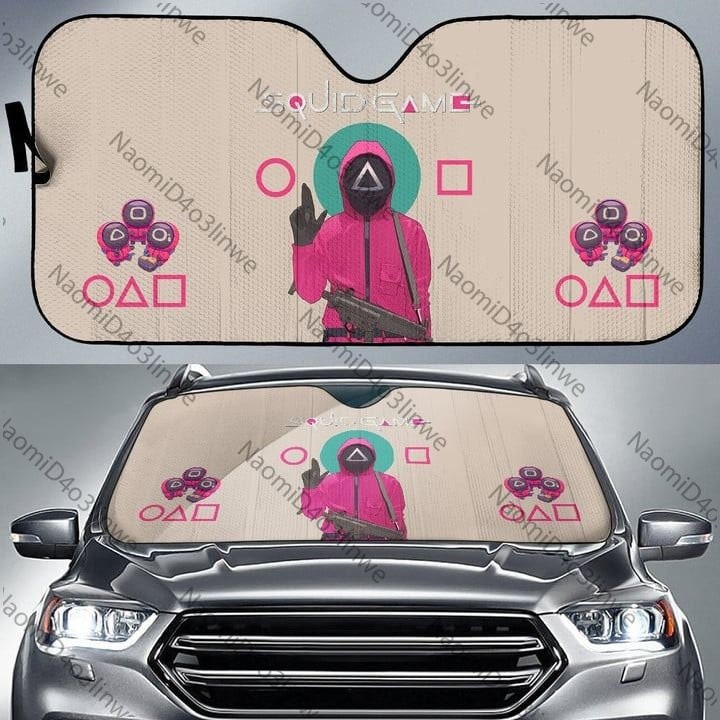 Squid Cosplay Movie Car Sunshade Squid Worker Sun Shade