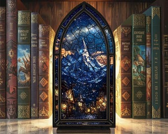 Kącik książkowy Velaris ACOTAR, Kącik książkowy Night Court, Wkład do regału na książki fantasy, Prezent dekoracyjny, Prezent książkowy, Prezent dekoracyjny do kącika książkowego