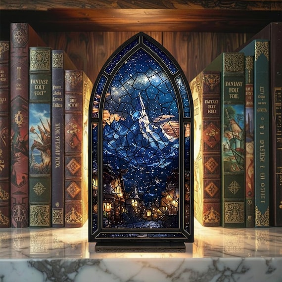 Velaris ACOTAR Book Nook,  Night Court Book Nook, Fantasy Bookshelf Insert Decor Gift, Bookish Gift, Book Nook Decor Gift