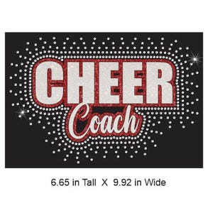 Cheer Coach Rhinestone & Vinyl Cut Template (Digital Download)