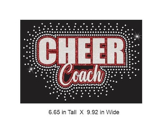 Cheer Coach Rhinestone & Vinyl Cut Template (Digital Download)