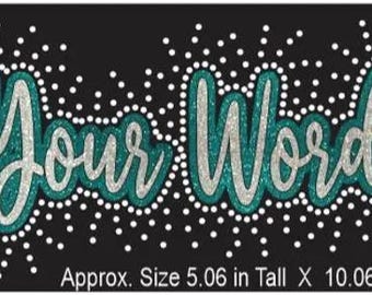 Kerst Mint Burst Maak je eigen NAAM Strass-combinatie Digitale download Snijsjabloonbestand in SVG, EPS en PNG voor Cricut en Silhouette