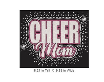 Cheer Mom Impact Double INSTANT DOWNLOAD aangepaste formulering strass/vinyl gesneden sjabloonbestand in Svg, Eps en Png voor cricut & silhouette