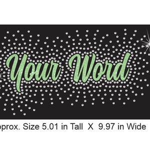 CursiveBurst Maak je eigen tekst Aangepast download strass- en vinyl CUT SJABLOONbestand in SVG, Eps en PNG voor cricut en silhouette (CB)