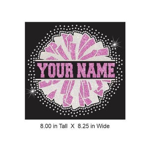 Pom Pom Name Create Your Own NAME Rhinestone combo Download CUT TEMPLATE File in Svg, Eps, and Png for cricut and silhouette
