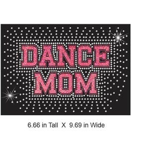 Dance Mom Varsity Block Burst Download Rhinestone and Vinyl Combo CUT TEMPLATE File in Svg, Eps, and Png for cricut and silhouette