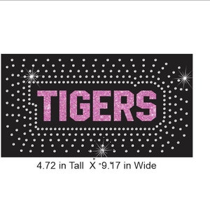 Tigres (HJ) Descargue el archivo de PLANTILLA DE CORTE de vinilo y diamantes de imitación en formato SVG, EPS y PNG para Cricut y Silhouette