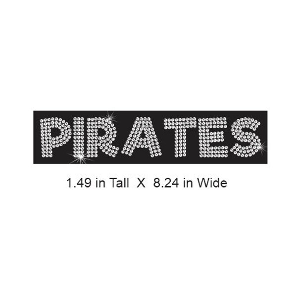 Pirates Word (5300a) DOWNLOAD Rhinestone CUT TEMPLATE File in Svg, Eps, and Png for cricut and silhouette