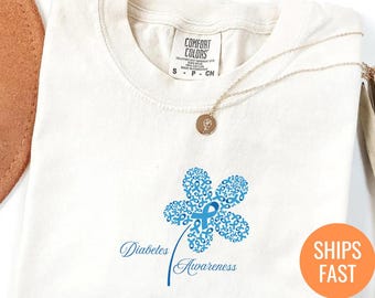 Diabetes T-shirt, Dam, Herr, Diabetiker T-shirt Gåva, Diabetesmedvetenhet T-shirt, Typ 1, Typ 2, Diabetesmedvetenhetsdag T-shirt, Diabetes November