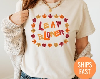 Funny Leaf Blower Halloween Shirt, Spooky Season Tee, Easy Halloween Costume, Matching Couple