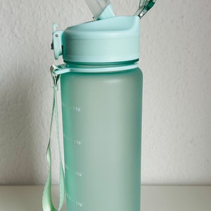 Motivationsflasche Trinkflasche 1 Liter personalisiert BPA frei Bild 5