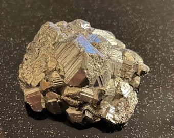 Minéral de pyrite d'or des fous