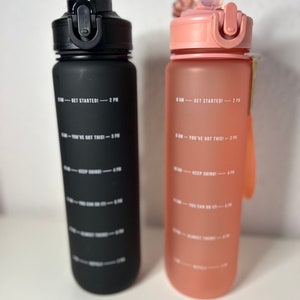 Motivationsflasche Trinkflasche 1 Liter personalisiert BPA frei Bild 6