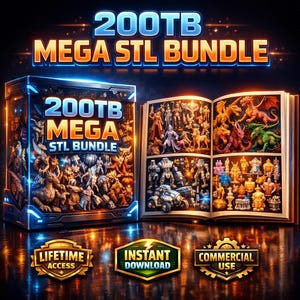 Paquete de más de 10 000 archivos STL: dragones, miniaturas, impresiones funcionales, joyería y decoración. Descarga instantánea para impresión 3D.