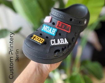 Custom Namen Jibbitz | Schuhschmuck für Crocs | 3D gedruckte Wunschnamen | Charms