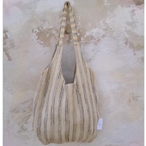 Pesca Oro - Artisan Kleine Tasche - Recycelte Vegane Tasche mit Texturstickerei - Einzigartige handgemachte Alltagstasche