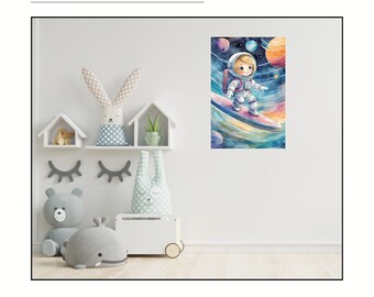 Exclusive “Galaxy Explorer” wall poster to download. Only on Etsy!