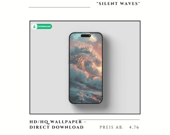 Silent Waves iPhone 15, 15 Pro, 15 Pro Max / 14, 14 Pro, 14 Pro Max HD/HQ Wallpaper - direct Download