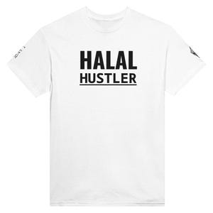TEE halal Hustler + broderie carte de la Palestine - Vêtements de tous les jours unisexe