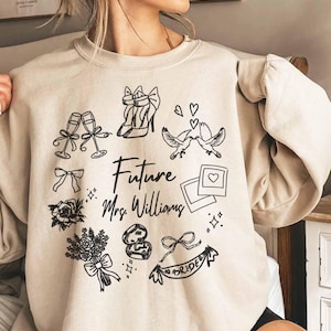 Future Mrs Shirt Custom Engagement Sweatshirt Personalized Bride Shirt Engagement Gift For Anniversary Wifey Shirt Newly Engaged Tee Gift-Ay