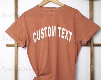 Benutzerdefinierte Komfort Farben T-Shirt: Personalisiertes Boho Text Shirt