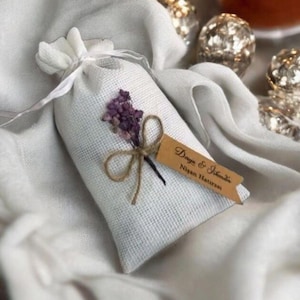 Emerald Green Sachet Bags, Wedding Sachet Bags, Personalized Gift, Custom Wedding Favors, Bridal Shower, Lavender Pouch, Baby Shower Favors